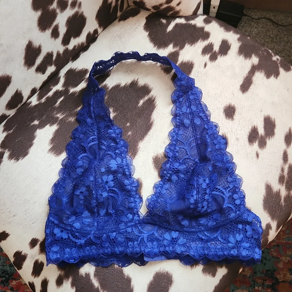Free People Cobalt Blue bralette sz S - Picture 1 of 5